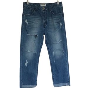 One X One Teaspoon High-Rise Button Fly Jeans 27